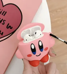 Für Apple AirPods Fall 3D Cartoon Kirby Silikon Fall Abdeckung Für Airpods 2 Bluetooth Kopfhörer Abdeckung Für Air Pods9976722