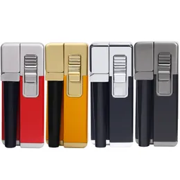 New Metal Smoking Pipes Click Tobacco Torch Lighter Oblique Fire Foldable Smoking and Lighting Integrated Dual-Purpose Lighters With Screen Mesh and Lid