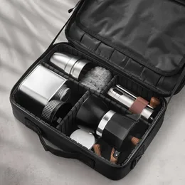 1SET, set di percolatori italiani e cubani espresso, set di produttori di viaggio con borsa portatile, incluso moka pentola, imbuto di dosaggio, smerigliatrice, contenitore, carta da filtro,