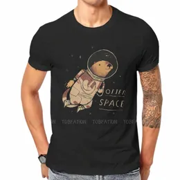 OTTER SPACE ROUND COLLAR TSHIRT MEME DESIGN PURE COTT 오리지널 티셔츠 남자 탑 개성 핫 판매 Y2G1#