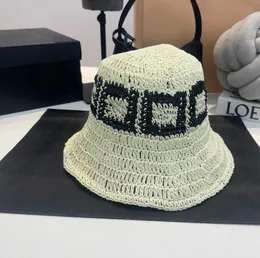 Lyxig virkning hink hatt kvinnor designer sommar strand strå sol hatt mode solskade mössor fällbara skallcap damer andas stickade hattar fiskarmans hatt