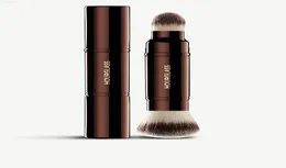 Timglas infällbar dubbel slutad makeup complexion borste helt ny flytande foundation blusher pulver kosmetika enstaka borstar5297045