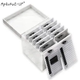 510 Layers Eyelash Storage Box 4 Colors Makeup Organizer Glue Pallet Lashes Holder Grafting Tool 240313