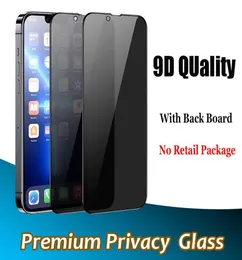 Premium AAA Tam Kapak Gizlilik Temsil edilmiş Cam Ekran Koruyucu İPhone 13 12 Mini 11 Pro MAX XR XS 7 8 Plus Antispy 9d 9H Hard8739932