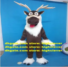 Deer Sven Reindeer Mascot Costume Adult Cartoon Suit Suit Sports Carnival Take Group PO CX2022 Ship8209100