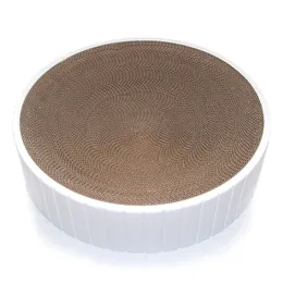 Creative Replace Beds Round Cat Scratcher Pad Board Grinding Claws Cardboard Corrugated Paper Kitten Scrapers Pet Supplies