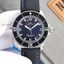Titanium Watch Baopo Blancpain Series Men's Automatic Mechanical Watches Ceramic With Light Beauty Luxury and Noble Temperament Men's w