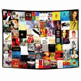 Accessories Rock And Roll Band Banners Wall Hanging Canvas Painting Heavy Metal Music Poster Wall Art Tapestry Flag Bar Cafe Wall Decor