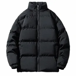 Kurtka zimowa mężczyzna parkas zagęszcza ciepły płaszcz stojak na obrożę stały kolor swobodny parka kobiety fi nowe streetwear 5xl 36zc#