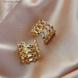 أذن أذن الكفة 1PCS Pay Pay Color 3A ++ Zircon Aybone أذن مقطع الأذن وصلت حديثًا من المألوف والرائعة لأقراط حزب المجوهرات النسائية Y240326