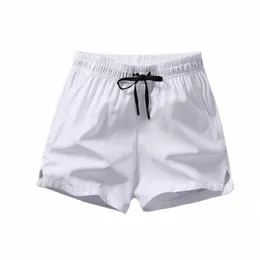 Nowe letnie męskie spodenki Fi Sports Casual Pants Solid Color Shorts Pants Mężczyzn Mężczyzny Krótkie spodnie Człowiek biegnący dres 29fk#