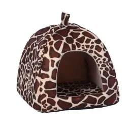 Pens Holapet Pet Cat House Foldable Warm Soft Winter Dog Bed Sofa Strawberry Cave Dog House Cute Kennel Nest Dog Cotton Cat Bed SXXL