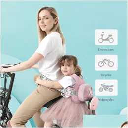 Bicicleta Saddles S Crianças Crianças de Alta Resistência Motocicleta Bicicleta Segurança Cinto Cinta Harness Ajustável Drop Delivery Esportes Ao Ar Livre Dhwtu