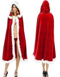 Womens Kids Cape Halloween Costumes Christmas Clothes Red Sexy Cloak Hooded Cape Costume Accessories Cosplay7783787