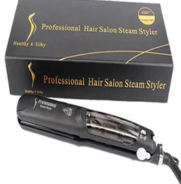 Professionell frisör Salong Steam Styler Hair Strainter Irons Steam Flat Iron Vapor Fast Heat Hårvård Styling Tools5853369