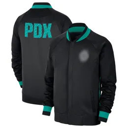 Men''Portland''Trail''Blazers''Black City Showtime Thermaflex Full-Zip Jacket