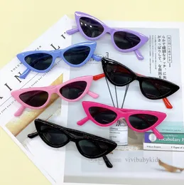 النظارات الشمسية للأطفال أزياء الأولاد الفتيات الفتيات قطة عين سيليكون إطار ناعم نظارات الشمس المستقطبة الأطفال UV 400 نظارات واقية Z7334