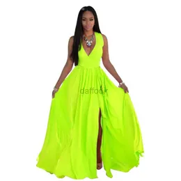 ملابس السباحة للسيدات Hooyi Chiffon Womens Beach Dress Summer V-tech Sexy Long Long Dress Dressy Dressy 24326