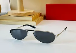 Pilotdesigner solglasögon för män Eyewear Frames Woman UV400 Protection Shades Real Glass Lens Gold Metal Frame CT0101S AAA DRIVIN9169095