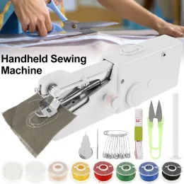 Машины Мини-швейная машина для начинающих Ручная швейная машина Электрическая швейная машина со швейными принадлежностями DIY Швейная машина