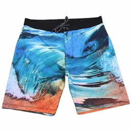 Neue Spandex Bermuda Herren Badehose Quick-Dry Surf Hosen Board Shorts Wasserdichte Beachshorts E877 Q3zy #