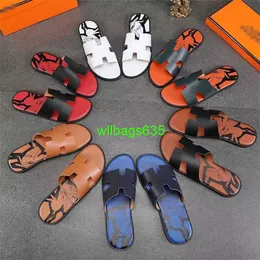Mens Lzmir Sandals Leather Slippers Summer SoftSole Southeast Asian Mens Foreign Trade Mens Slippers Amazon Crossborder Ecommerce Slipper have logo HBEK