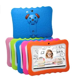 Q88G A33 512MB8GB 7 inch Kids Tablet PC Quad Core Android 44 Dual Camera 1024600 for kid gift with usb light big speaker9616411