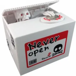 Scatole Creative Money Saving Boxes Piggy Bank Ghost MoneyBox con scheletro Popping Scheletro Mone