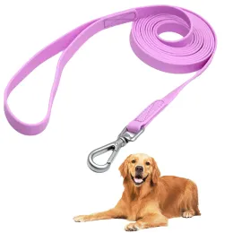 Leaseshs PVC Dog Leash Long Leaseshes Hourshes من السهل تنظيف الرصاص للحبل المتوسطة الكبيرة الكلاب الكبيرة الكبيرة 1.5 م 3M 4.6 م 9.2 م 15.3 م 20 م