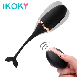 IKOKY Vibratório Ovo Exercício Vaginal Kegel Bola Vibradores de Controle Remoto G Spot Massageador Brinquedos Sexuais para Mulheres Masturbação Feminina 240312