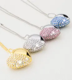 Crystal Heart Design 16GB USB 20 플래시 드라이브 컴퓨터 노트북 Mac 태블릿 Multicolor 6252939 용 충분한 메모리 스틱 플래시 펜 드라이브