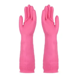Перчатки Чистящие перчатки 2 пары многоразовых резиновых бытовых перчаток для мытья посуды Латексные водонепроницаемые нескользящие кухонные садовые перчатки для ванной комнаты
