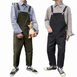 Hosen Männer Studenten Paar Casual Solide Einfache Overalls Allgleiches Atmungsaktive Minimalist BF Streetwear Lose Vintage Männliche Freizeit k94c #