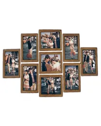 9Pcs Picture Frames Wall Po Frame Set 7Inches Creative Wedding Po Series Family frames for picture Wall Decor 20188123686