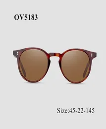 Sonnenbrille Oliver Brand O039Malley Hohe Qualität Vintage Für Damen Polaroid Brille Rund Mode Gelb OV51831590798