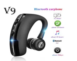V8 V9 Hands Business Bluetooth Headshot مع سماعة التحكم في صوت MIC مقابل F9 SMR175 لمحرك الأقراص iPhone 11 12 Samsung Universal5015992