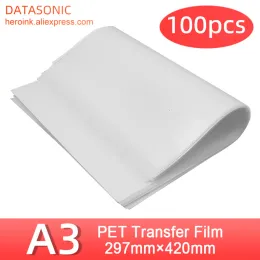 Ratos 100pcs A3 A4 Filme de transferência para animais de estimação para impressão de filme de transferência direta para impressão Dtf de tinta Impressão e transferência de filme para animais de estimação lado duplo