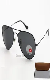12pcs Polarizing Sunglasses For Men Women Classic Black Frame Green Polarized Sun Glasses UV400 Driving glasses 58mm lens with bro1130953