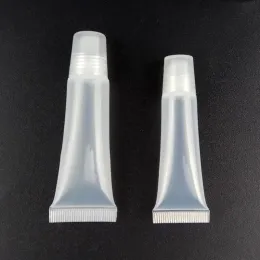 Dispenserler Boş Clear Plastik Tüp Kozmetik Krem Şampuan Sıkma Losyon Konteynerleri Yeniden doldurulabilir şişeler 5ml 8ml 10ml 15ml