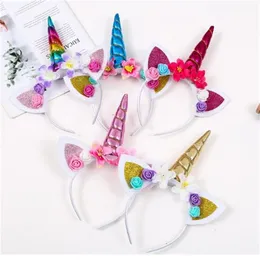 Criativo e engraçado unicórnio hairband bonito dos desenhos animados festa de halloween acessórios para o cabelo desempenho das crianças ab11