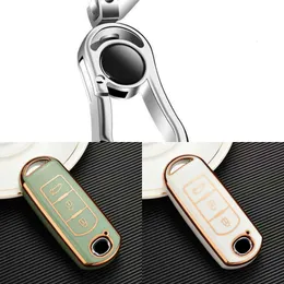 Update Plating TPU Car Remote Key Case Cover Protective Holder Shell For Mazda 2 3 5 6 Demio Cx-3 Cx-4 Cx-5 Cx-7 Cx-9 Mx-5 Atenza Axela