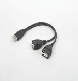 USB 20 남성 ~ 2 개의 이중 USB 암컷 잭 Y 스플리터 허브 전원 코드 USB 어댑터 케이블 4378921