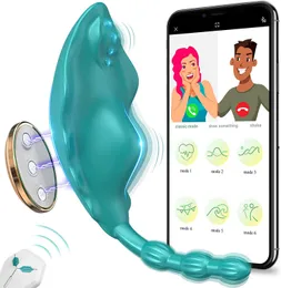 Indossabile vibratore clitorideo giocattoli sessuali per donne APP controllo stimolatore sessuale con clip magnetica 9 potenti vibrazioni stimolazione anale clitoride giocattoli adulti del sesso uovo