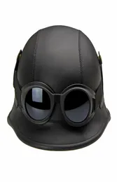 CEDOT-Sicherheitsstandard-Motorrad-Matt-Deutscher HalbgesichtshelmABS-Hochleistungsschutzhelm mit cooler Schutzbrille8254582