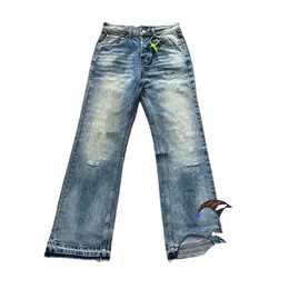 Wed Destroy Vintage ERD Gamba Dritta Jeans Pantaloni Uomo Donna 1:1 Pantaloni da Jogging di Alta Qualità 619M #