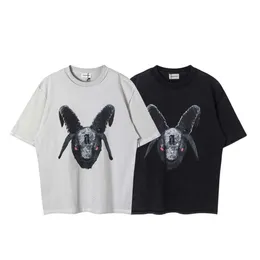 Arnodeficit Angry Capricorn Graffiti Heep Head洗浄古い半袖ホワイトTシャツユニセックス夏24