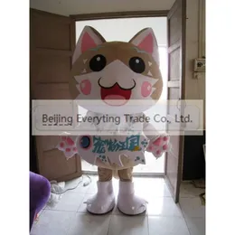 Mascot Costumes Halloween Christmas Pink Cat Mascotte Cartoon Pluszowa fantazyjna sukienka Mascot Costume