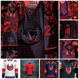 Coachella Valley Firebirds 2022 Inaugural Season Hockey Jersey Max McCormick Andrew Poturalski Joey Daccord John Hayden Matt Tennyson Jake McLaughlin Petman