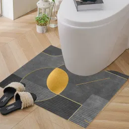 Maty 2022 Nowy bestsellerował się dywan łazienkowy geometryczny wzór Wodoodporna toaleta Niezlip Mata Home Foot Pad MACKALATE