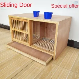 Nests Copper household large wooden chicken house Extra outdoor cage solid wood bamboo pigeon breeding